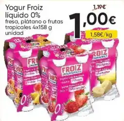 FROIZ FROIZ Yogur líquido 0% fresa, plátano o frutas tropicales oferta