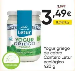 FROIZ LETUR ogur griego de cabra Cantero ecológico oferta