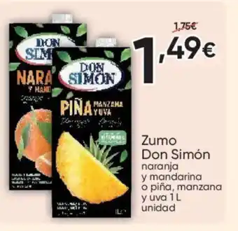 FROIZ DON SIMON Zumo naranja y mandarina o piña, manzana y uva oferta