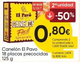 FROIZ Canelón El Pavo 18 placas precocidas oferta