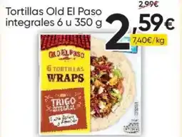 FROIZ OLD EL PASO Tortillas integrales 6 u oferta