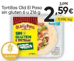 FROIZ OLD EL PASO Tortillas sin gluten 6 u oferta