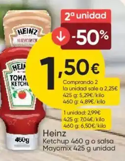 FROIZ HEINZ Ketchupo salsa Mayomix oferta