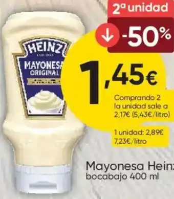 FROIZ HEINZ Mayonesa bocabajo oferta