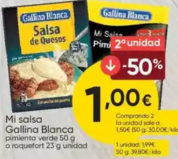 FROIZ GALLINA BLANCA Mi salsa pimienta verde o roquefort oferta