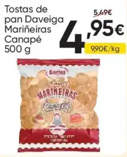FROIZ DAVEIGA Tostas de pan Mariñeiras Canapé oferta