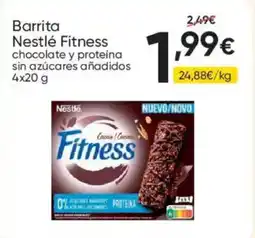 FROIZ NESTLE Barrita Fitness chocolate y proteína sin azúcares añadidos oferta