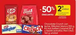 FROIZ Chocolate Crunch con leche, Milkybar blanco Kit Kat Salted Caramel o Nestlé extrafino Mini Choc oferta
