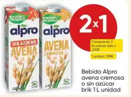 FROIZ ALPRO Bebida avena cremosa o sin azúcar oferta