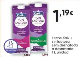 FROIZ KAIKU Leche sin lactosa semidesnatada o desnatada oferta