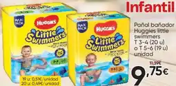 FROIZ HUGGIES Pañal bañador little swimmers oferta
