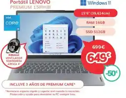 Mi electro LENOVO Portátil premium 15irh8i oferta