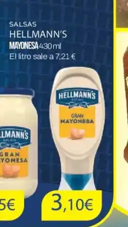 FROIZ HELLMANN'S Salsas mayonesa oferta