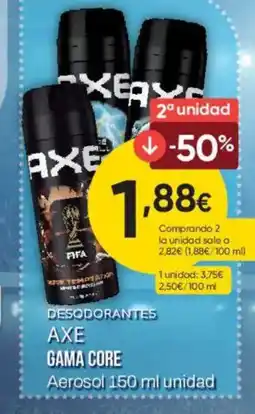 FROIZ AXE Desodorantes gama core oferta