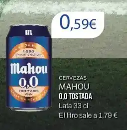 FROIZ MAHOU 0,0 TOSTADA Cervezas oferta