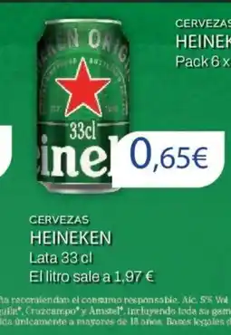 FROIZ HEINEKEN Cervezas oferta