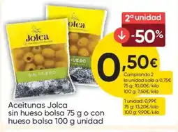FROIZ JOLCA Aceitunas sin hueso bolsa o con hueso bolsa oferta