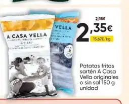 FROIZ A CASA VELLA Patatas fritas sartén originales o sin sal oferta