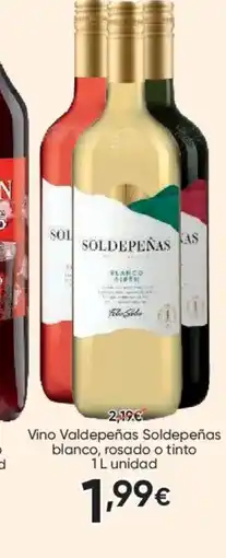 FROIZ SOLDEPEÑAS Vino Valdepeñas blanco, rosado o tinto oferta