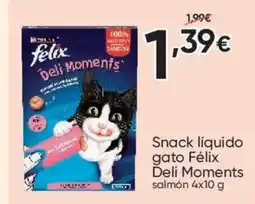 FROIZ Snack liquido gato Félix Deli Moments oferta