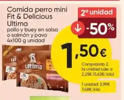 FROIZ ULTIMA Comida perro mini Fit & Delicious oferta
