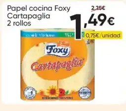 FROIZ FOXY Papel cocina Cartapaglia 2 rollos oferta