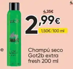 FROIZ GOT2B Champú seco extra fresh oferta