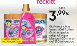 FROIZ VANISH OXI ACTION Quitamanchas Gold en polvo original ropa blanca oferta