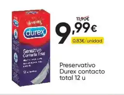 FROIZ DUREX Preservativo contacto total 12 u oferta