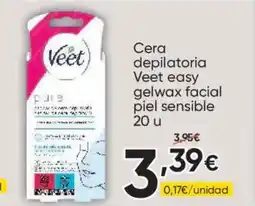 FROIZ VEET Cera depilatoria easy gelwax facial piel sensible oferta