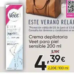 FROIZ VEET Crema depilatoria para piel sensible oferta