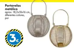 TEDi Portavelas metálico oferta