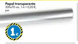 TEDi Papel transparente oferta