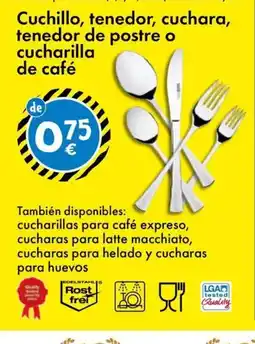 TEDi Cuchillo, tenedor, cuchara, tenedor de postre o cucharilla de café oferta