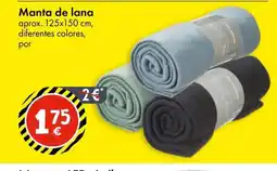 TEDi Manta de lana oferta