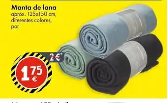 TEDi Manta de lana oferta