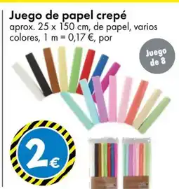 TEDi Juego de papel crepé oferta
