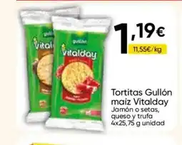 Cash FROIZ VITALDAY Tortitas Gullón maíz Vitald oferta