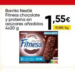 Cash FROIZ Barrita nestlé fitness chocolate y proteína sin azúcares añadidos oferta