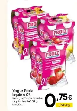 Cash FROIZ FROIZ Yogur liquido 0% oferta