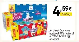 Cash FROIZ ACTIMEL Danone natural, 0% natural o fresa oferta