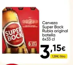 Cash FROIZ SUPER BOCK Cerveza Rubia original botella oferta