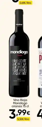 Cash FROIZ MONÓLOGO Vino Rioja crianza oferta