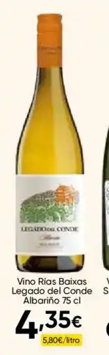 Cash FROIZ LEGADO DEL CONDE Vino Rías Baixas Albariño oferta