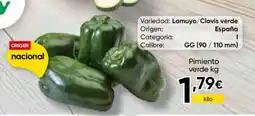 Cash FROIZ Pimiento verde oferta