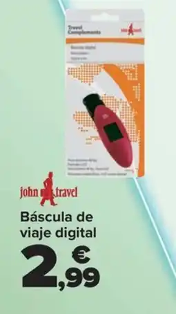 Carrefour JOHN TRAVEL Báscula de viaje digital oferta
