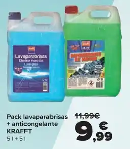 Carrefour KRAFT Pack lavaparabrisas + anticongelante oferta