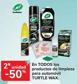 Carrefour TURTLE WAX En todos los productos de limpieza para automóvil oferta