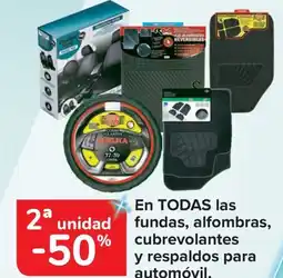 Carrefour En todas las fundas, alfombras, cubrevolantes y respaldos para automóvil. oferta
