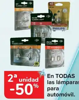 Carrefour En todas las lámparas para automóvil. oferta